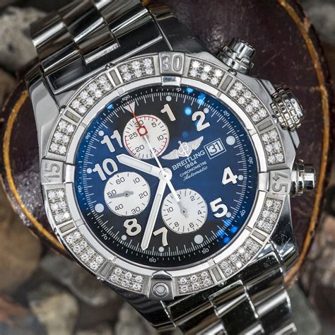 diamond breitling for sale|diamond breitling watches for men.